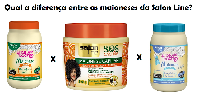 Qual a diferença entre as maioneses capilares da Salon Line?