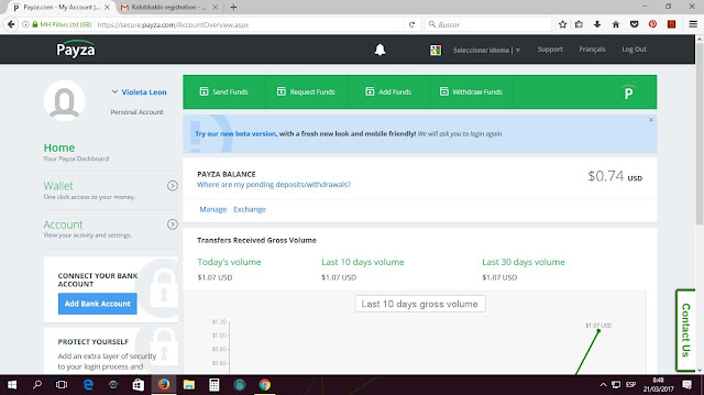 kolotiblo payment proof process