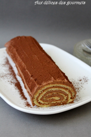 BÛCHE DE TIRAMISU CHOCOLAT- ORANGE