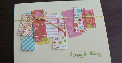Use Your Paper on 5x7 Cards  No Scrap Birthday Card 