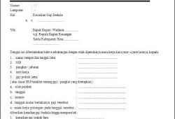 Contoh Surat Mutasi Guru Sd Doc Guru Loyal