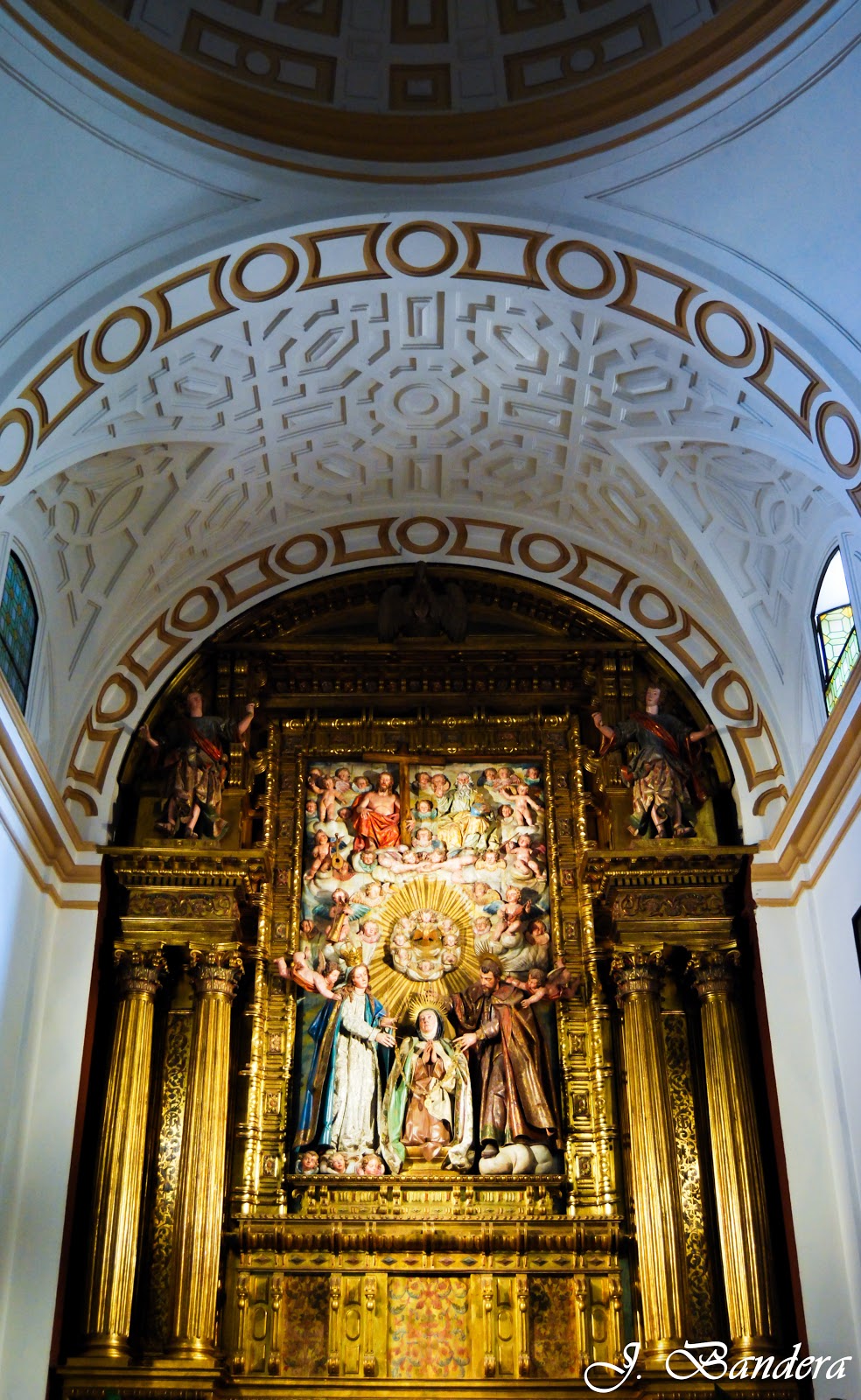 Las Fotografías de Bandera La iglesiaconvento de Santa Teresa en Ávila