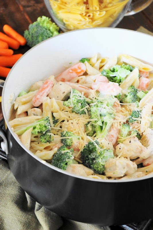 Quick Weeknight Chicken Penne Alfredo {Skinnier, too!} The Kitchen is