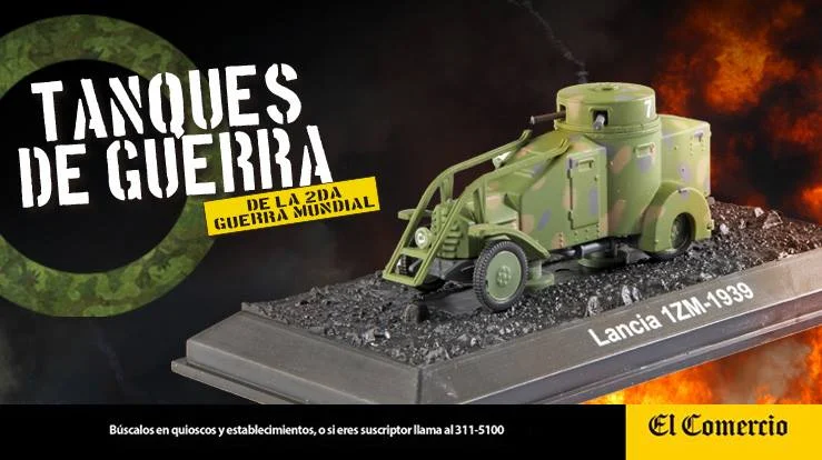 coleccion tanques de guerra de la segunda guerra mundial, LANCIA 1ZM 1:72