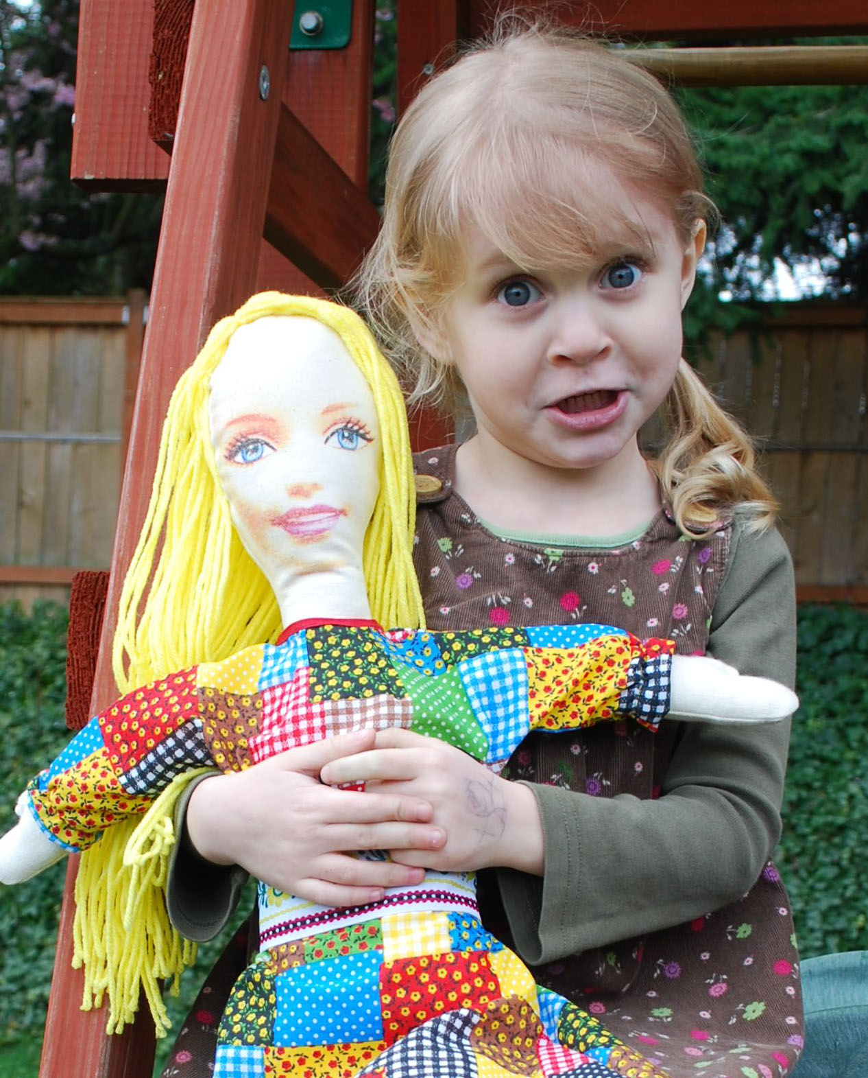 a patchwork world: Raggedy Barbie