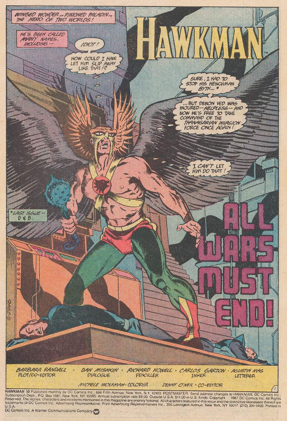 Hawkman (1986) Issue #10 #10 - English 2