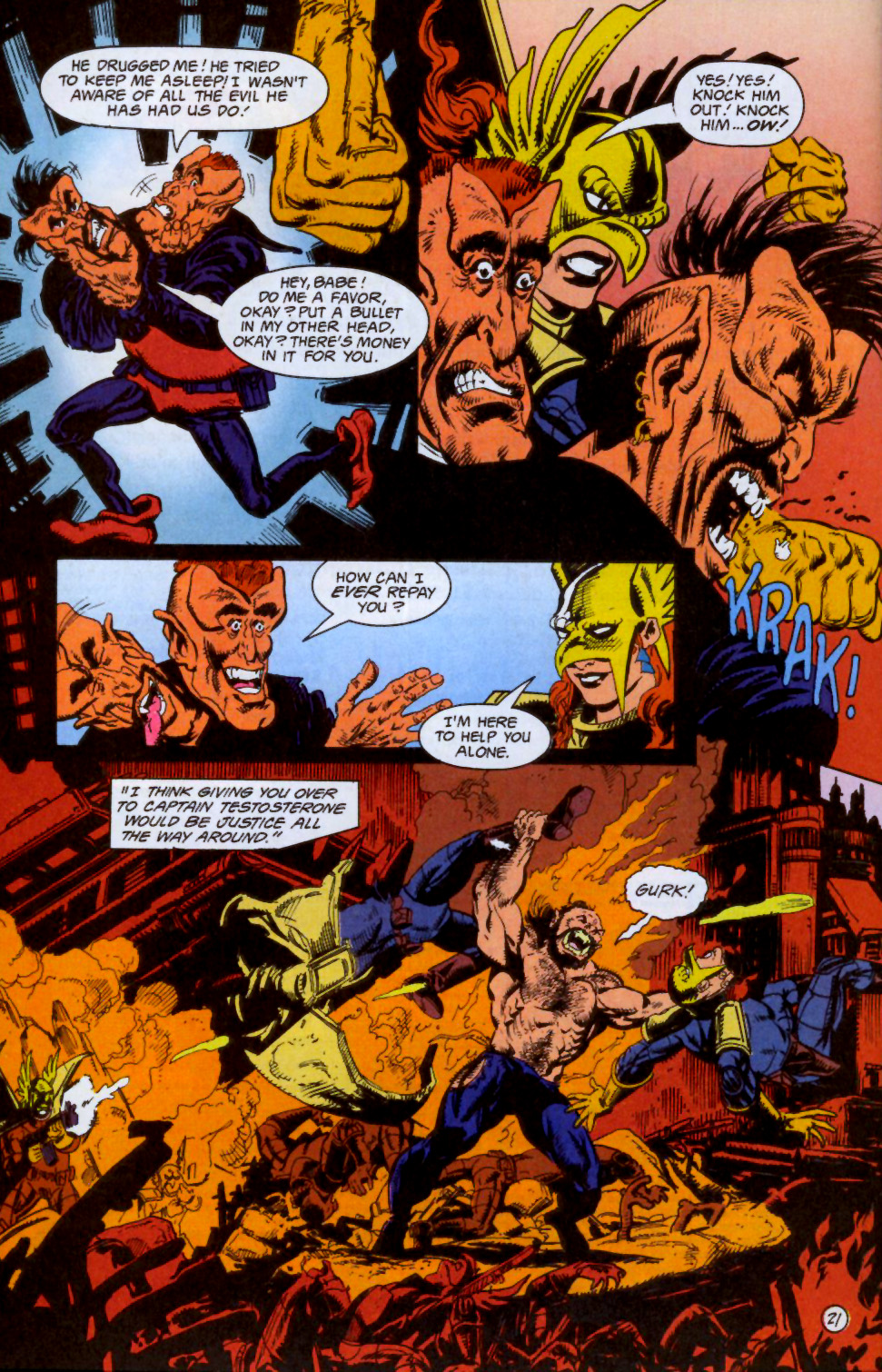 Read online Hawkworld (1990) comic -  Issue #20 - 22