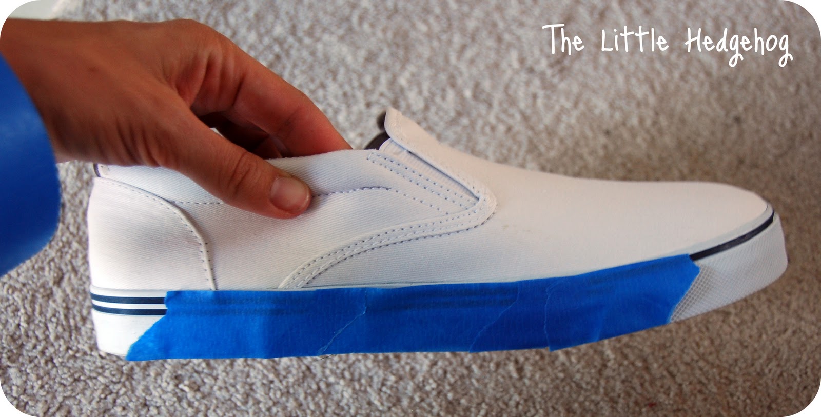 the little hedgehog: Dyeing Canvas Shoes