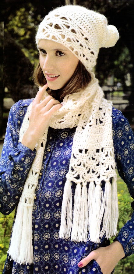 juvenil conjunto de boina y bufanda