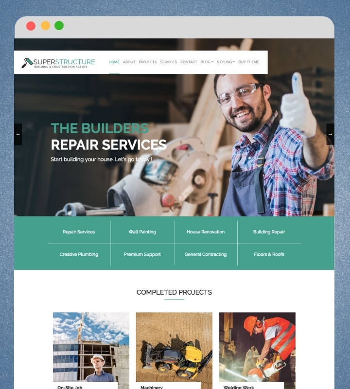 Superstructure (Construction Company WordPress Theme)