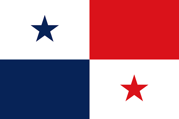 Logo Gambar Bendera Negara Panama PNG JPG ukuran 600 px