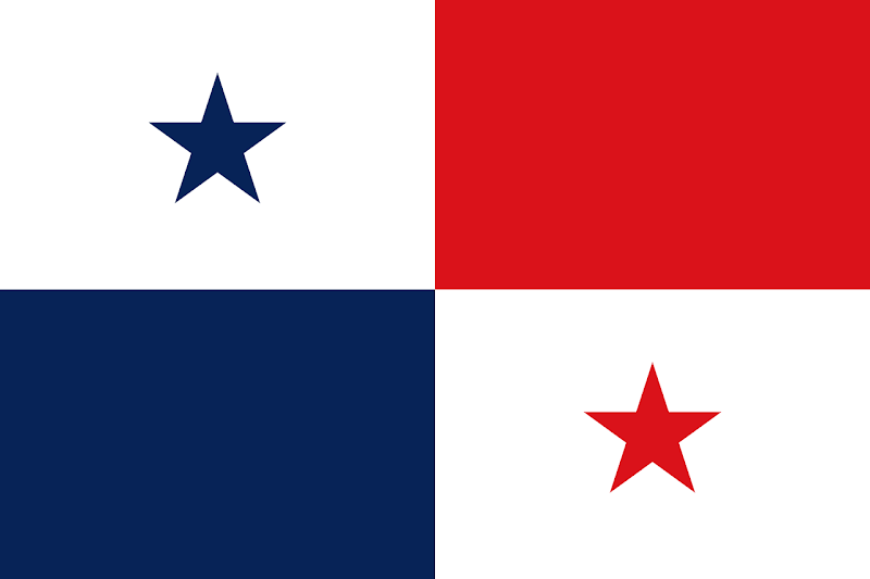 Logo Gambar Bendera Negara Panama PNG JPG ukuran 800 px