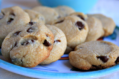 A delicious shortbread-style chocolate chip cookie with wholegrain flour