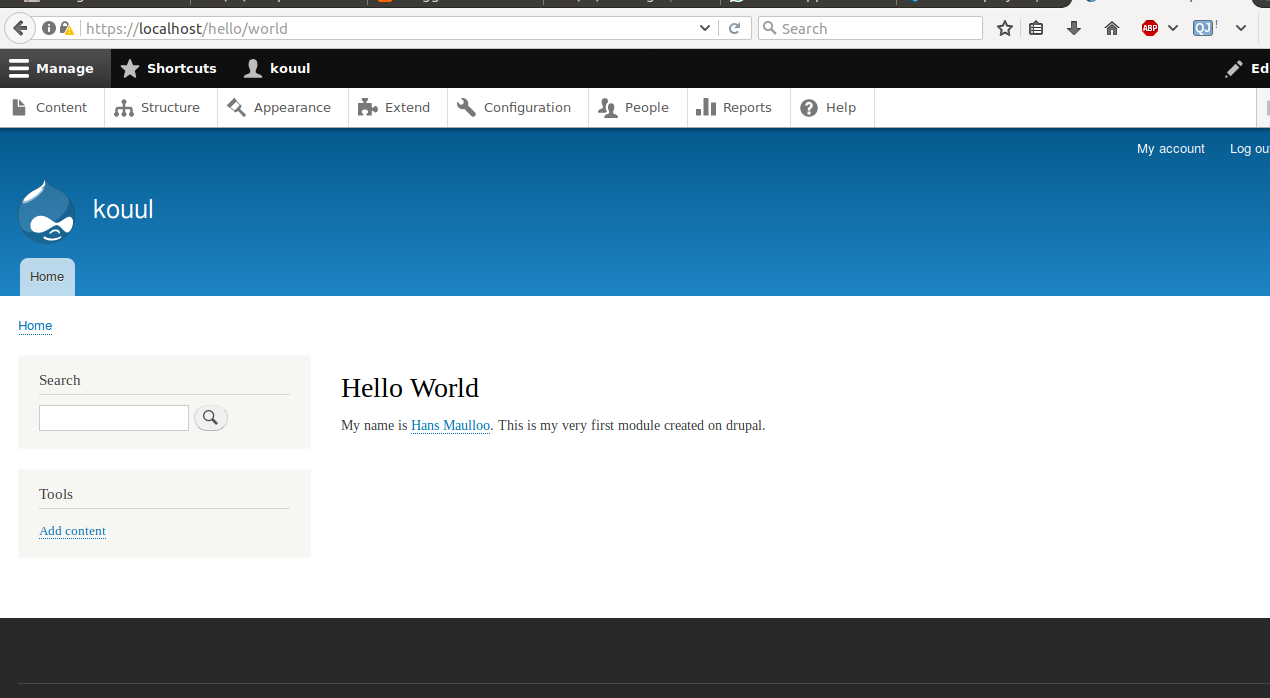 Drupal module development image