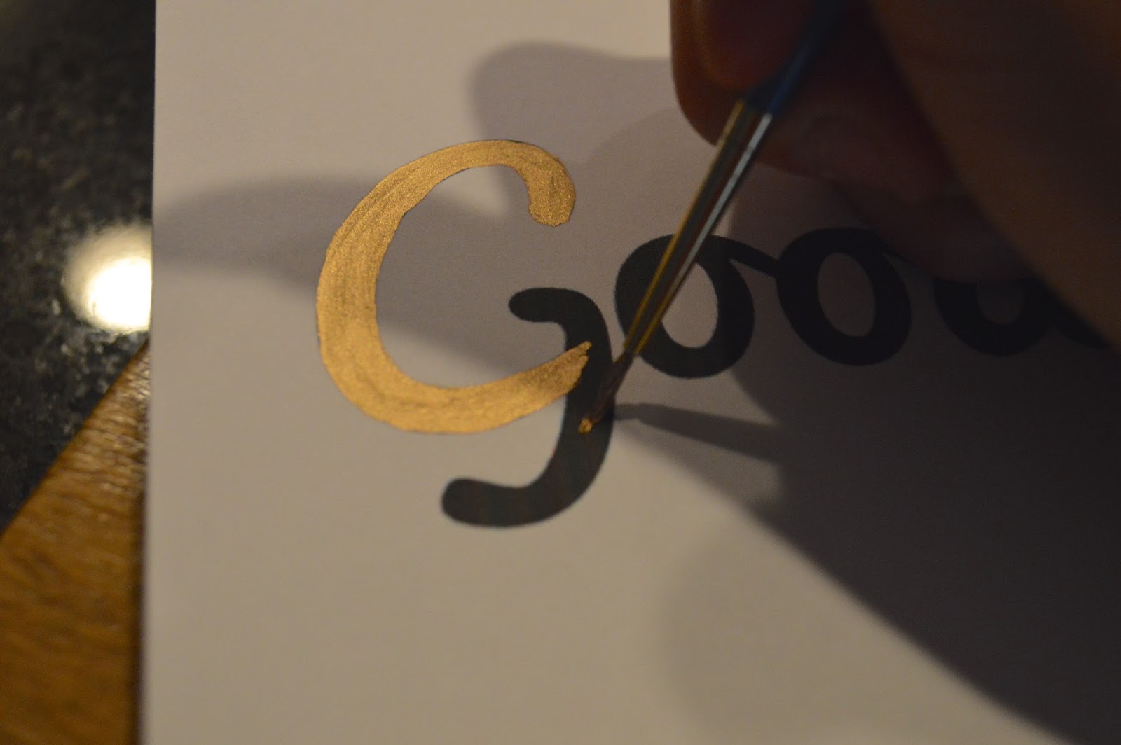 DIY Gold Foil Leaf Wall Art R&R at home