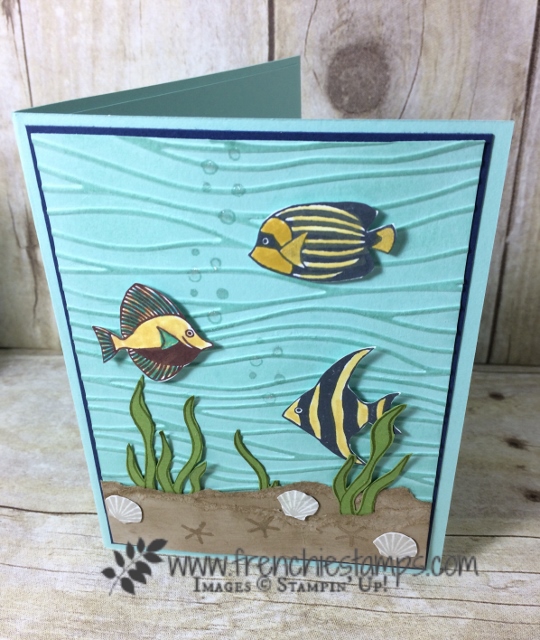 Big mouth fish, Seaside Shore, Stampin'Up!