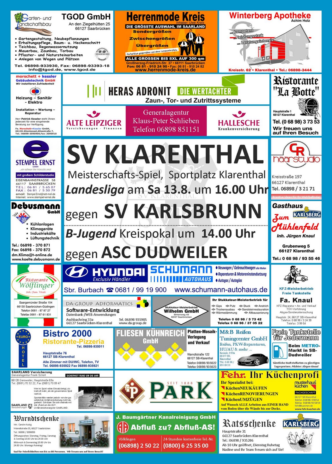 Alt Sv Klarenthal 1911 E V August 2011