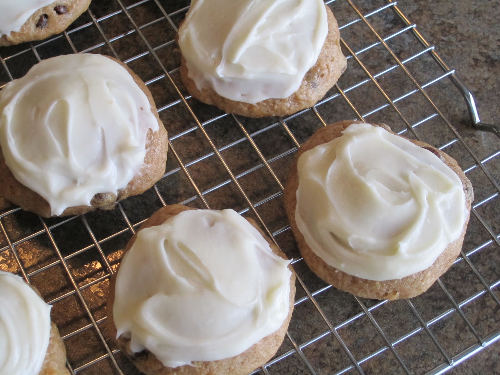 a piece of cake . . . Easy Frosted Banana Cookies