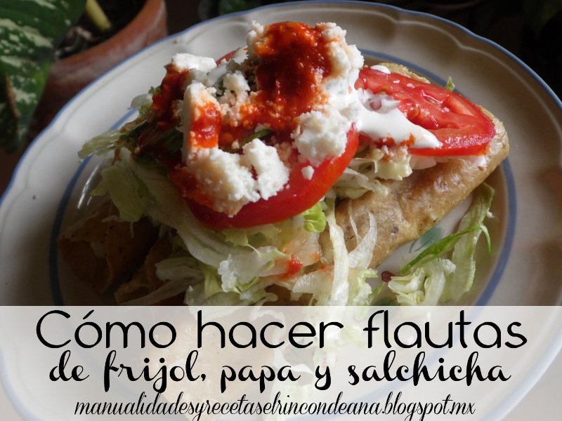 Flautas, comida tradicional mexicana
