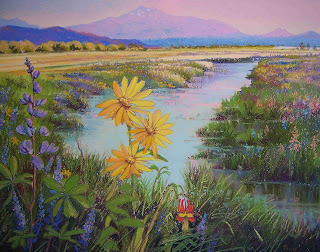 "The Marsh at Evening"
