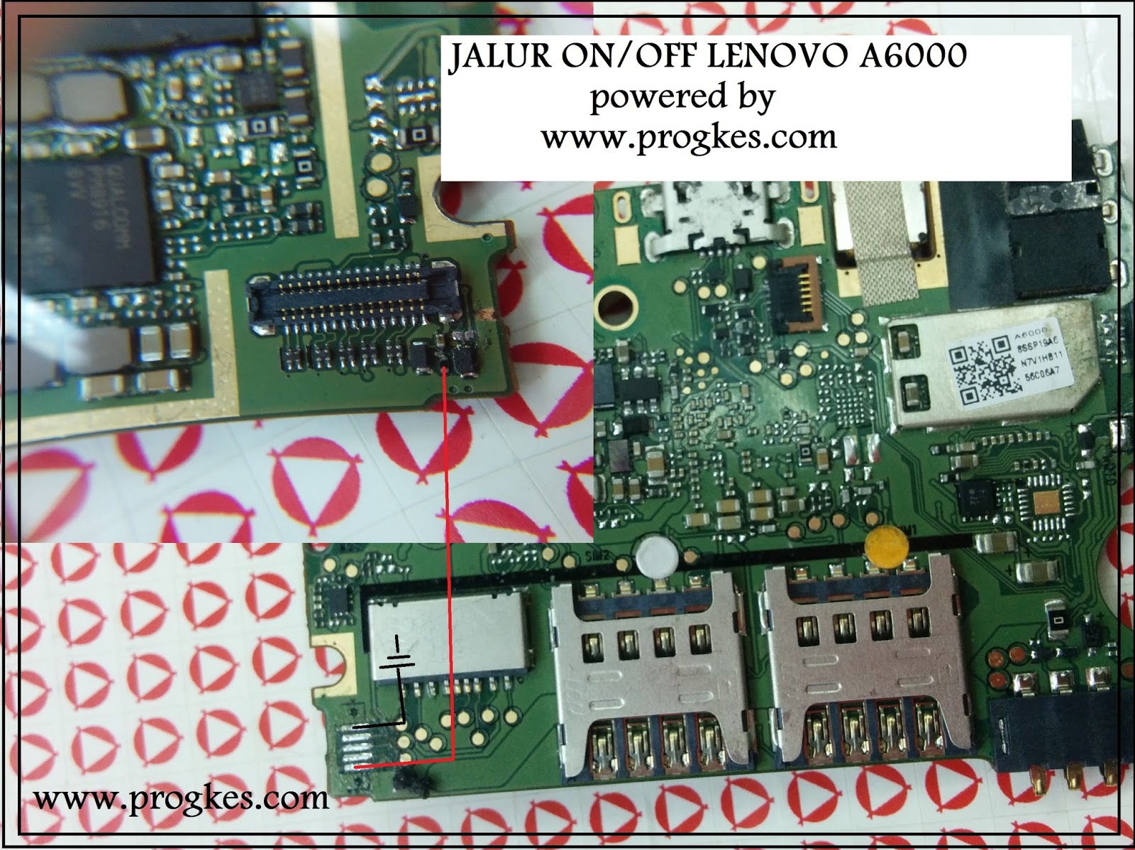 MEDIA CARE TELEKOMUNIKASI INDONESIA JALUR ON/OFF LENOVO A6000