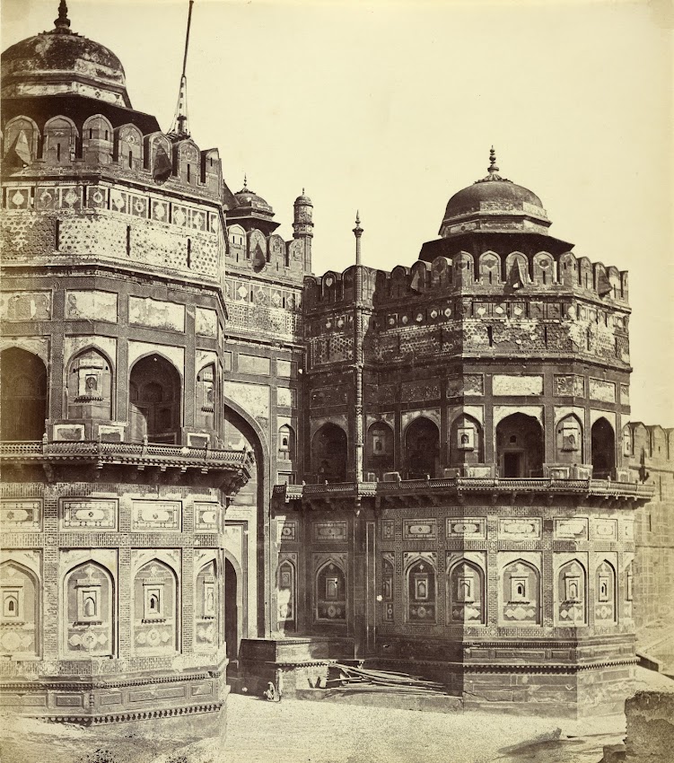 Delhi Gate of Agra Fort - Agra c1860's
