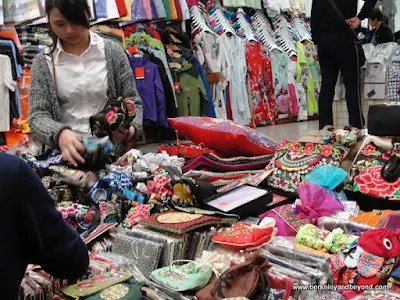 covered bazaar shopping in Muslim Quarter in Xi'an, China