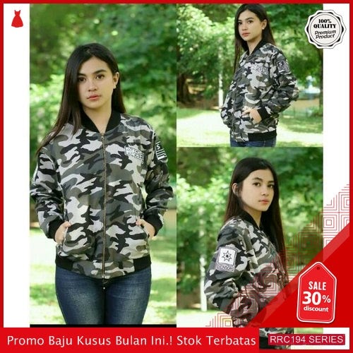 RRC194S67 Sensor Bomber Army Wanita Terbaru BMGShop
