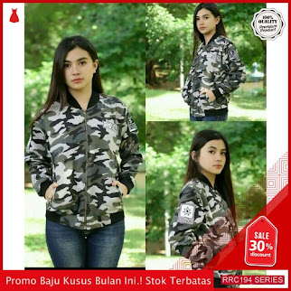 RRC194S67 Sensor Bomber Army Wanita Terbaru BMGShop
