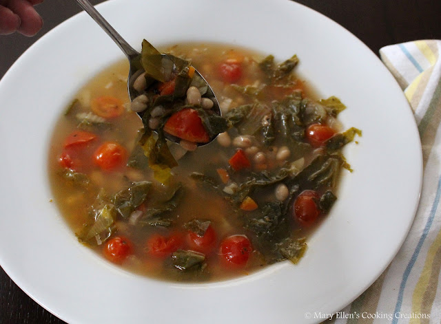 Mary Ellen's Cooking Creations: Escarole & White Bean Soup