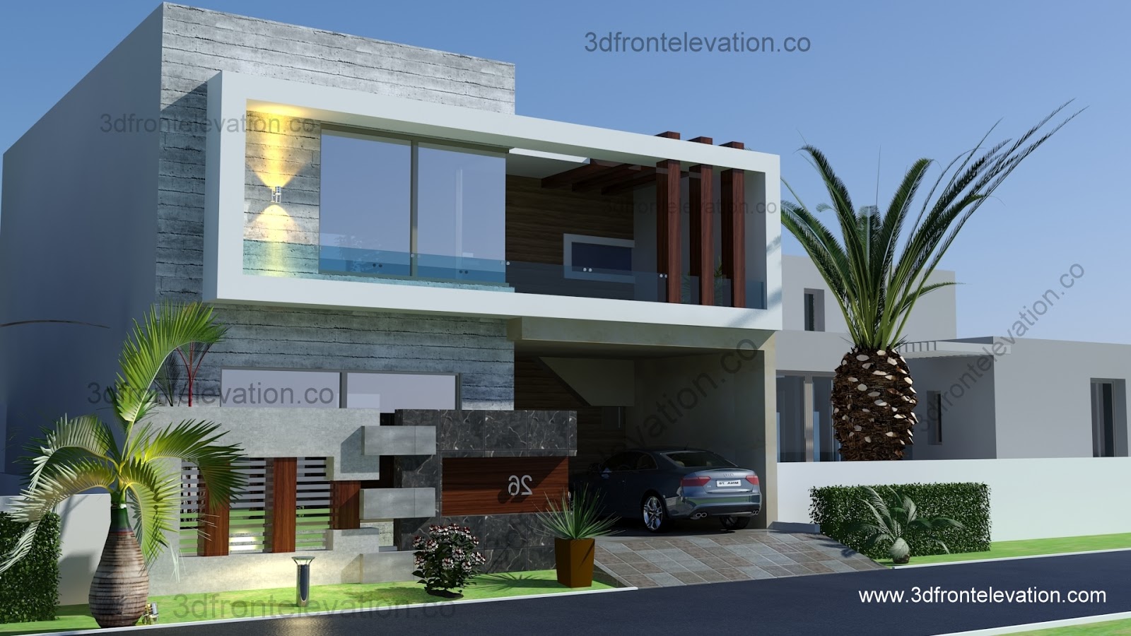 3D Front Elevationcom Pakistan