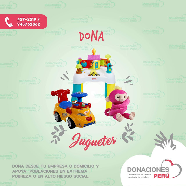 Dona juguetes - Recicla juguetes - Donalo - Dona Perú