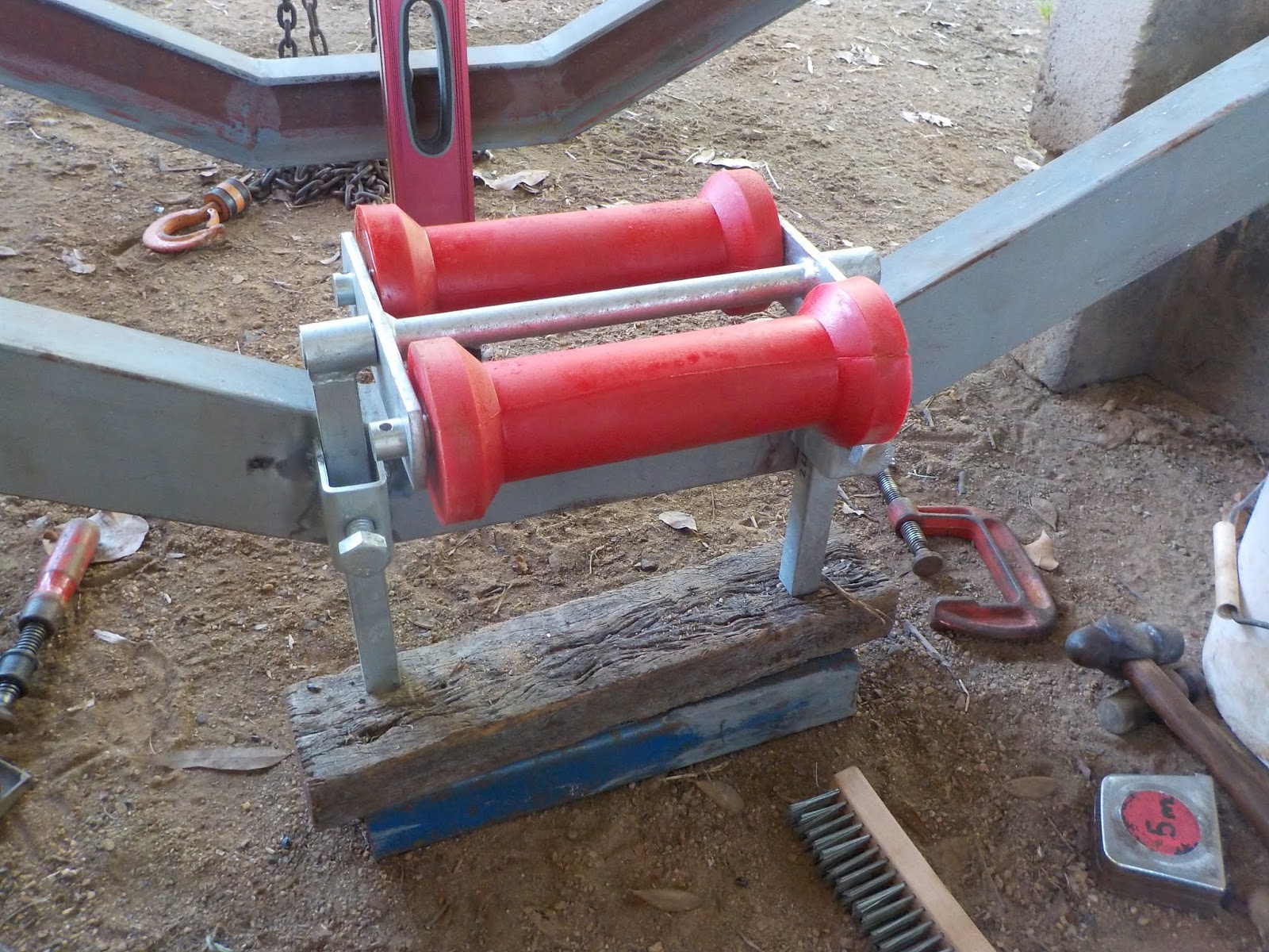 Waterways Trailer Build Ep9 Keel rollers