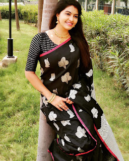 Saravanan Meenatchi Rachitha In Black Designer Saree Stills Saravanan Meenatchi Rachitha In Black Designer Saree Stills