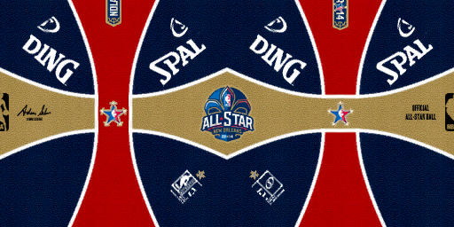 NBA 2K14 Spalding All-Star Game 2014 Money Ball Mod