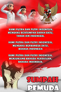 Contoh Poster Sumpah Pemuda dan UUD 1945 ~ Pendidikan dan Seni Budaya