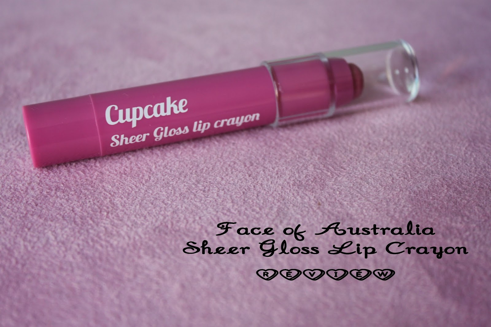 Australian Beauty Review Face of Australia Sheer Lip Crayon Review