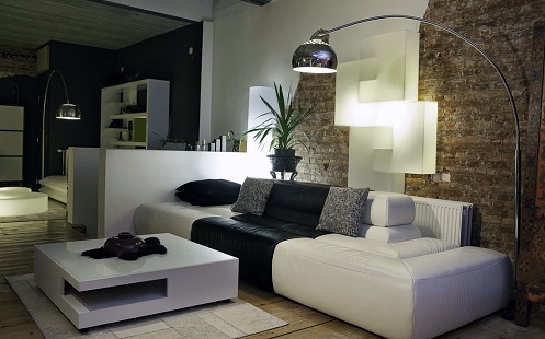 Thiết kế ghế sofa kết hợp đèn trang trí làm mới không gian sống