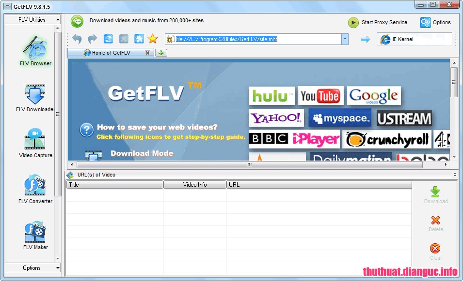 Download GetFLV Pro 10.8958.658 Full Cr@ck