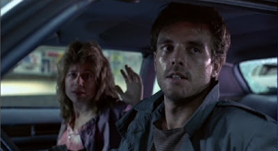 Sarah Connor and Kyle Reese in The Terminator 