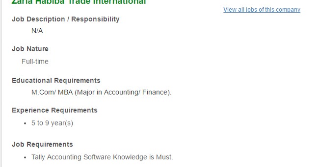zaria habiba trade international position sr accountant job opportunity - International Accountant Job Description zaria habiba trade international position sr accountant job opportunity - International Accountant Job Description