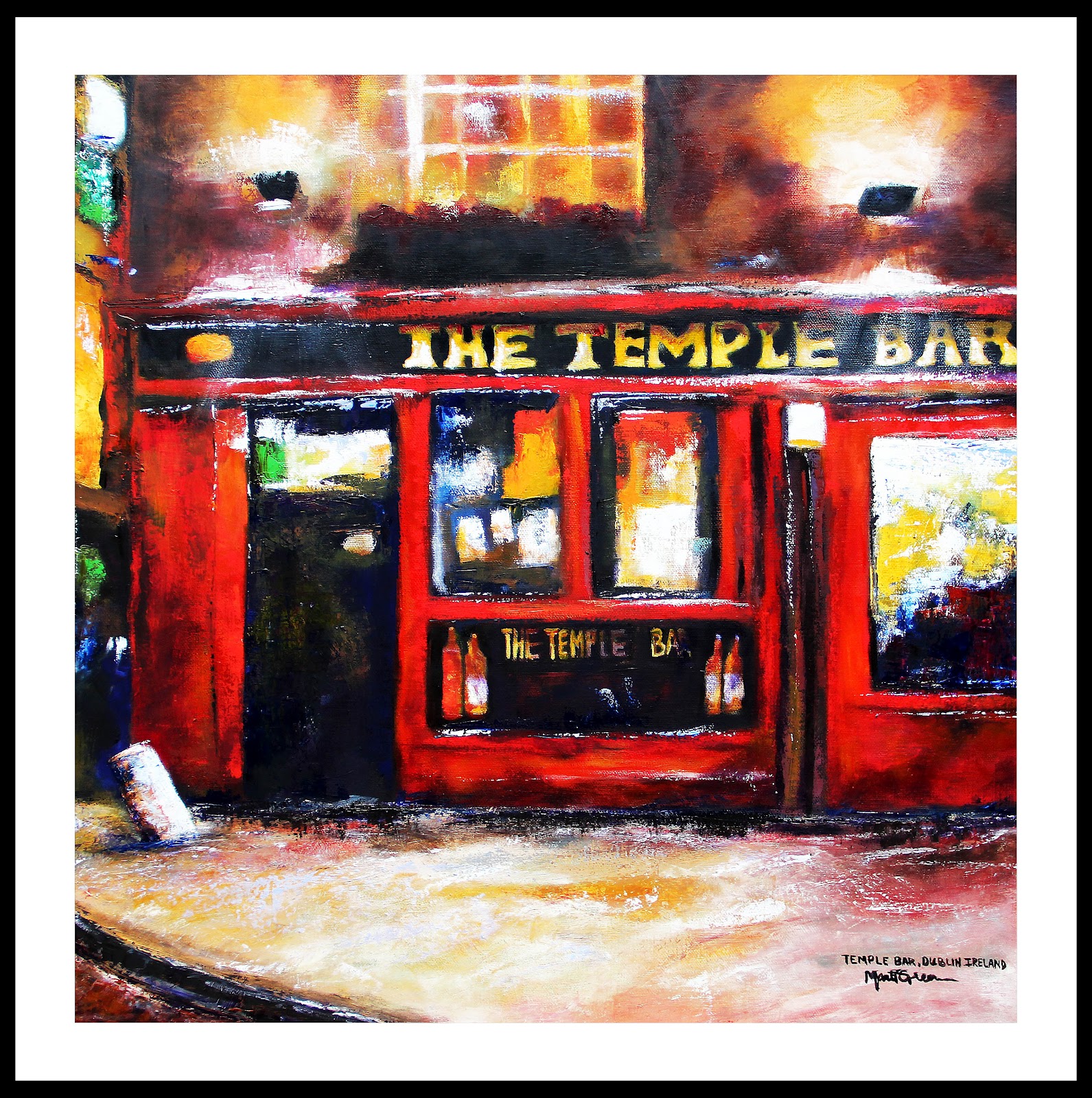 Marti Green Artist THE TEMPLE BAR, DUBLIN, IRELAND