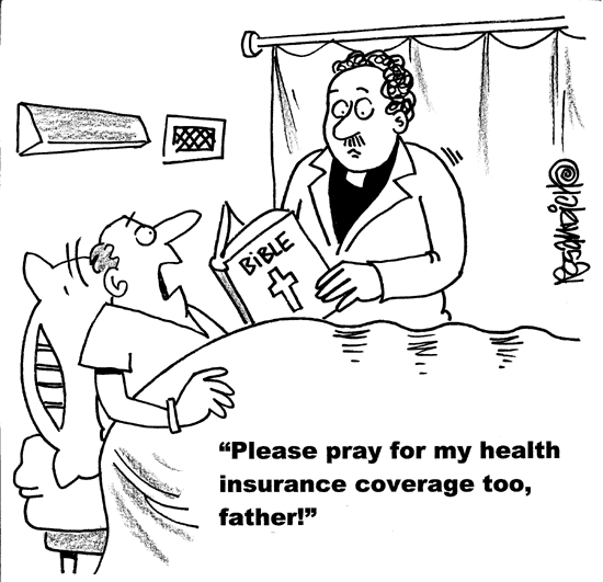Health insurance Confirmation Very Funny Humor Cartoon Jokes