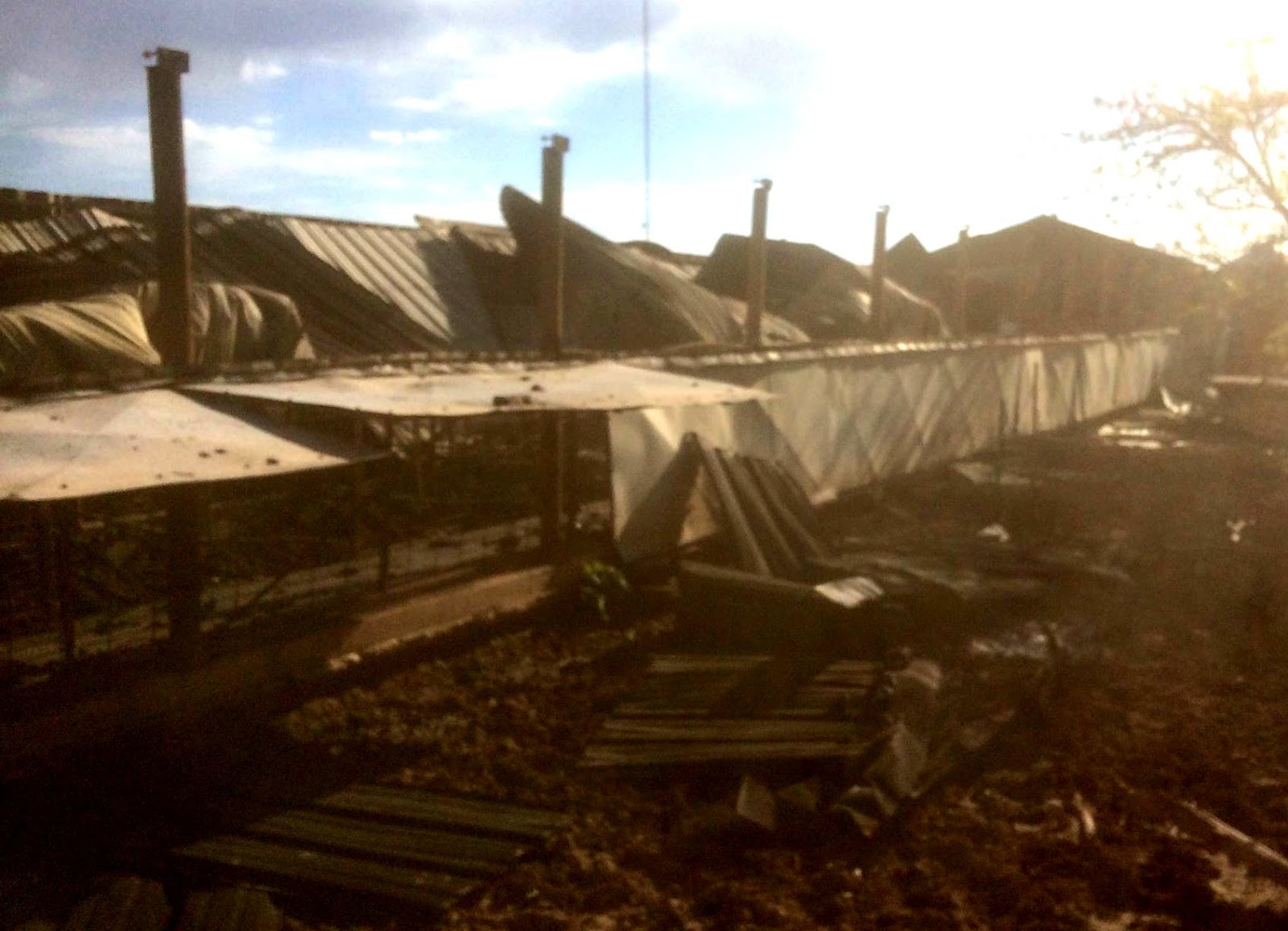 Roscoe Hard Times Fire Destroys Richburg Farrowing House