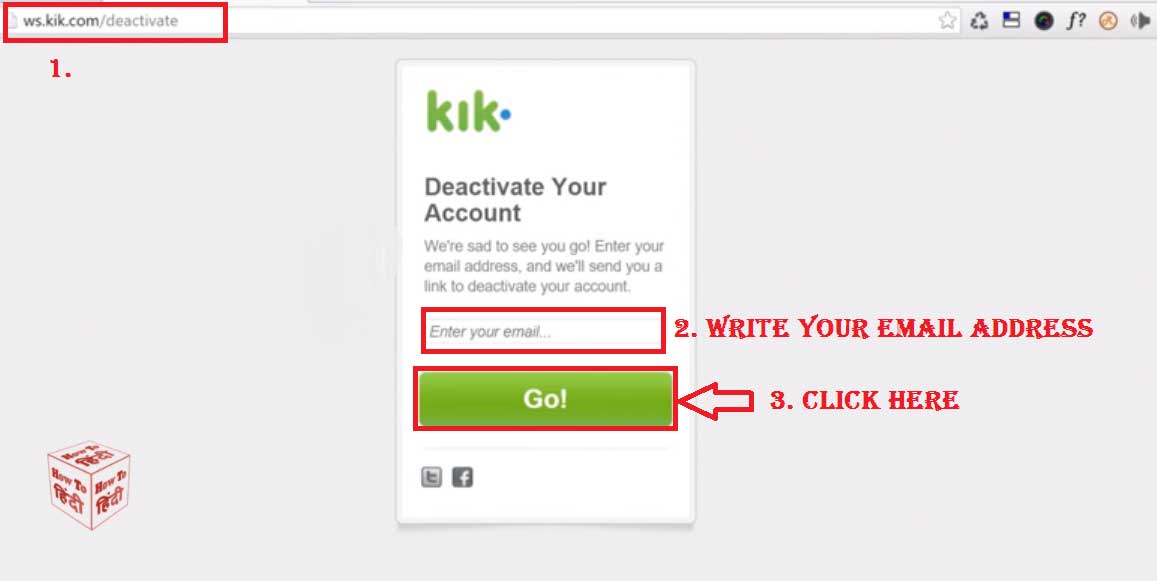 How to deactivate/delete Kik (Instant Messaging App) account permanently