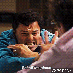 Get off the phone gif