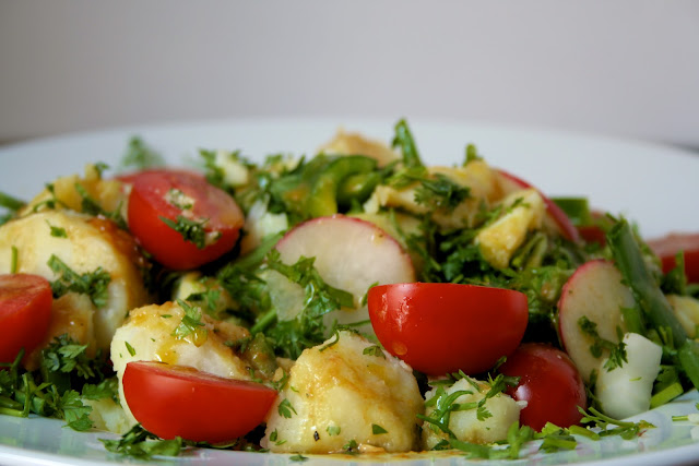 Πατατοσαλάτα με μυρωδικά, Potato salad with herbs