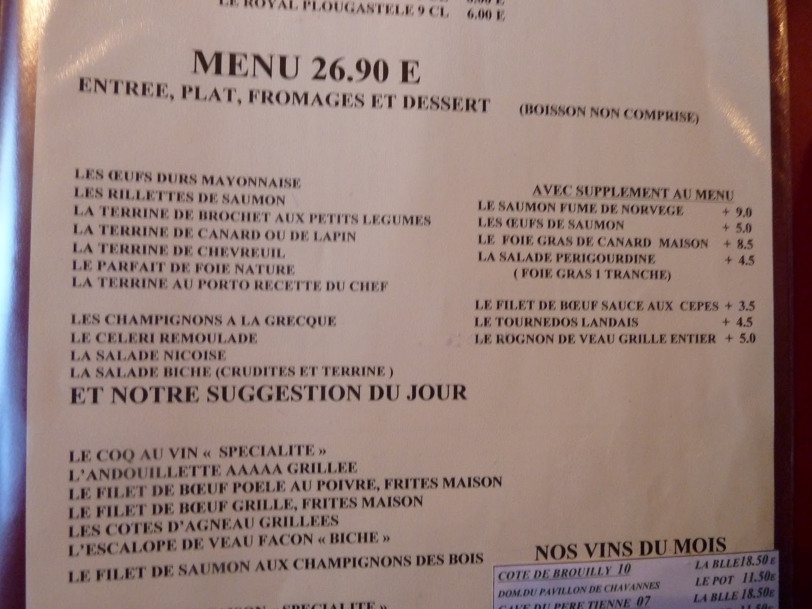 Paris Missives... A La Biche au Bois Restaurant review