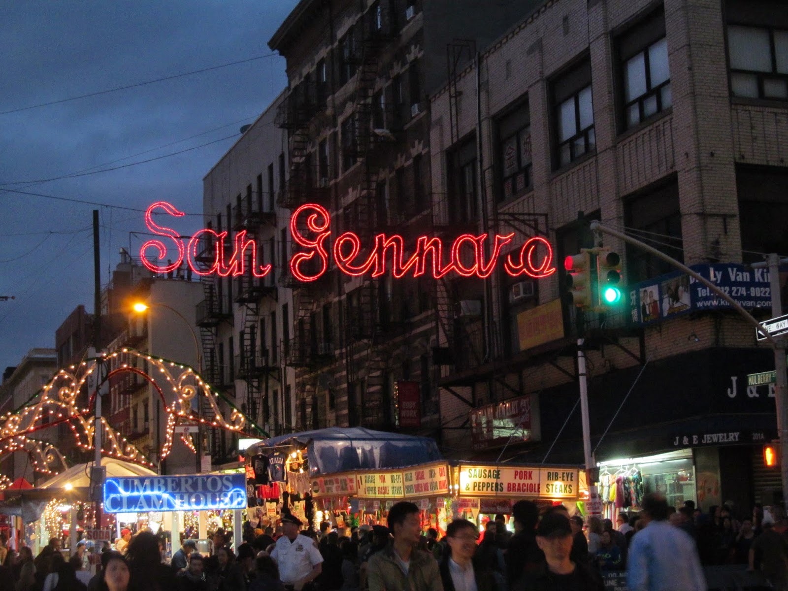 Pink In The City Feast of San Gennaro in Little Italy NYC