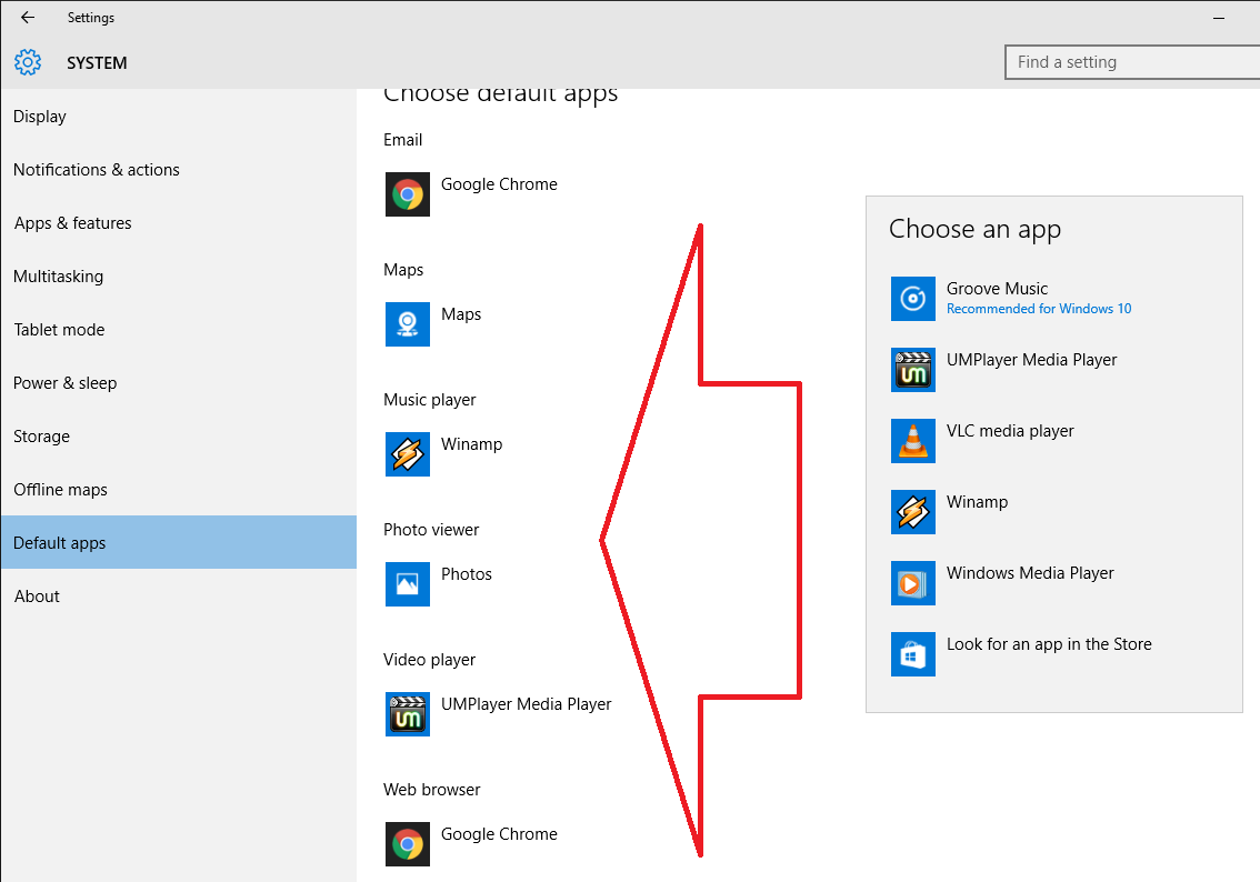 Learn New Things How to Set Default App for Windows 10 ( Browser